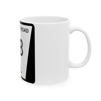 N REC 7B (Nebraska) (Road Sign) White Coffee Mug