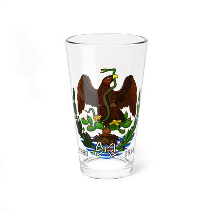 Esc Mex Porfirista 1880 a 1914 (Mexico) (Coat of Arms) Pint Glass 16oz