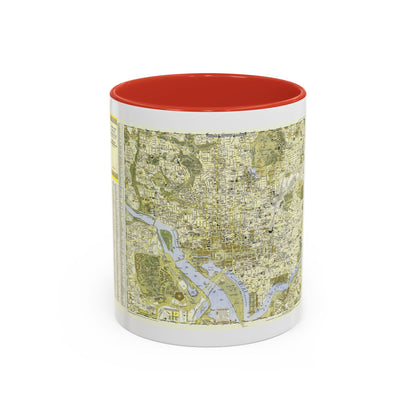 USA - Washington, Central (1948) (Map) Accent Coffee Mug