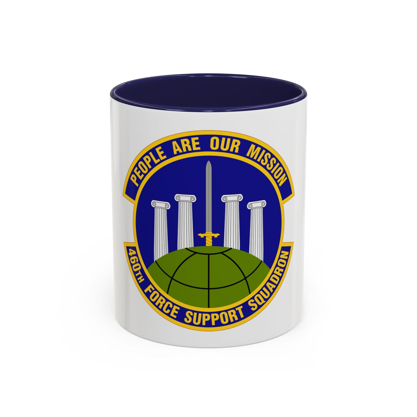 460 Force Support Squadron AFSPC (U.S. Air Force) Accent Coffee Mug