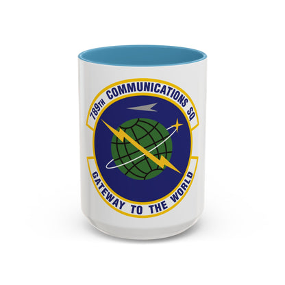 789th Communications Squadron (U.S. Air Force) Accent Coffee Mug