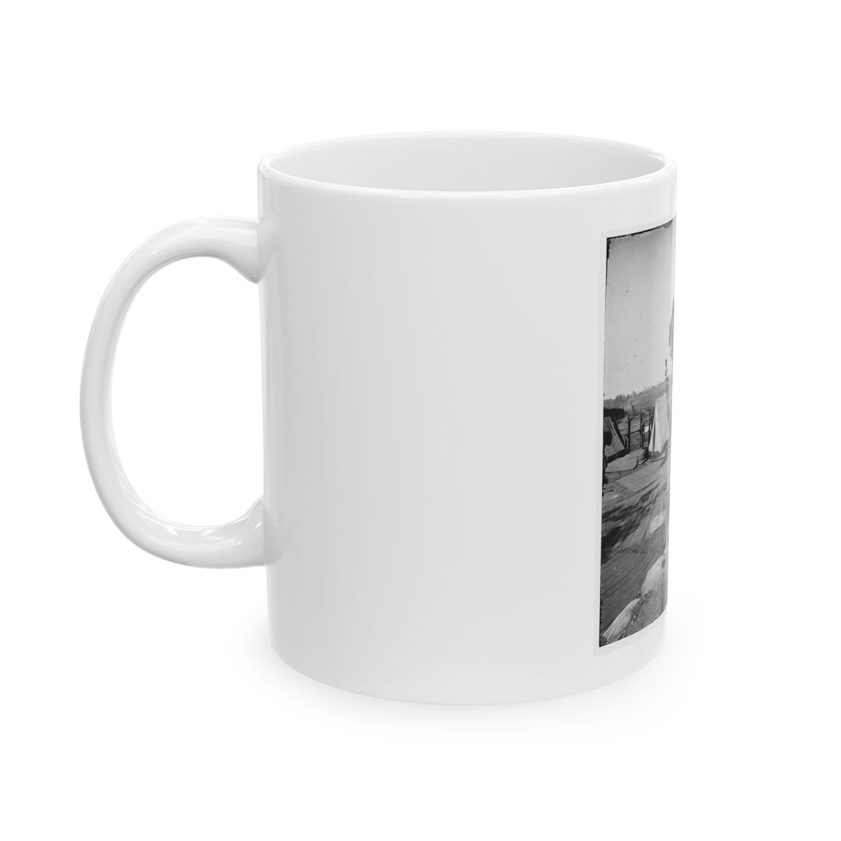 Atlanta, Georgia. Confederate Fort In Front Of Atlanta (U.S. Civil War) White Coffee Mug