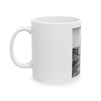 Atlanta, Georgia. Confederate Fort In Front Of Atlanta (U.S. Civil War) White Coffee Mug