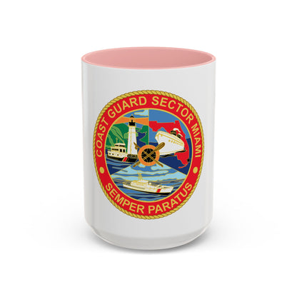 USCG Sector Miami (U.S. Coast Guard) Accent Coffee Mug