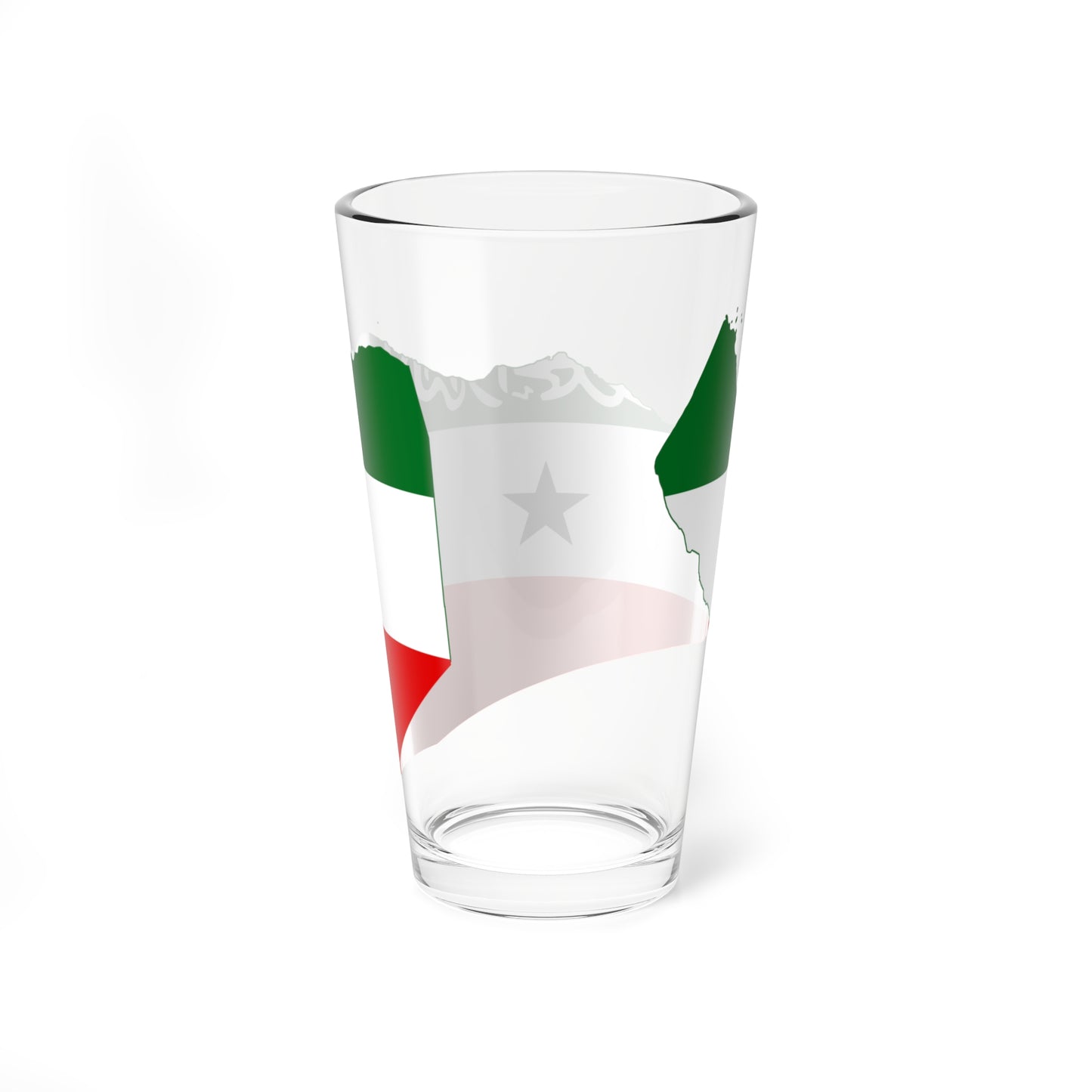 Flag-map of Somaliland (Mali) Pint Glass 16oz
