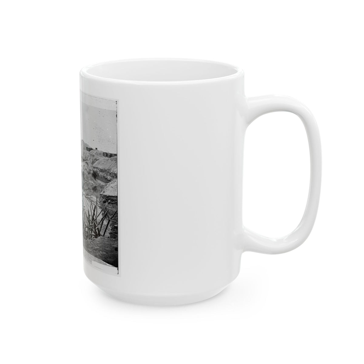 Petersburg, Va. Chevaux-De-Frise In Front Of Fort Sedgwick (U.S. Civil War) White Coffee Mug