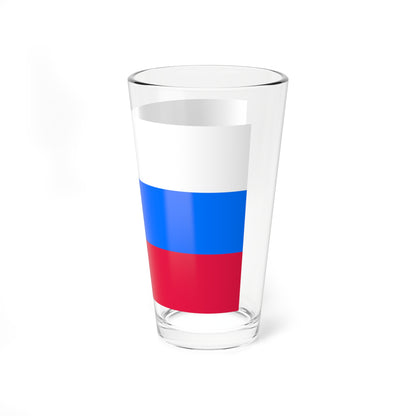 Flag of Russia CMYK (Russia) Pint Glass 16oz