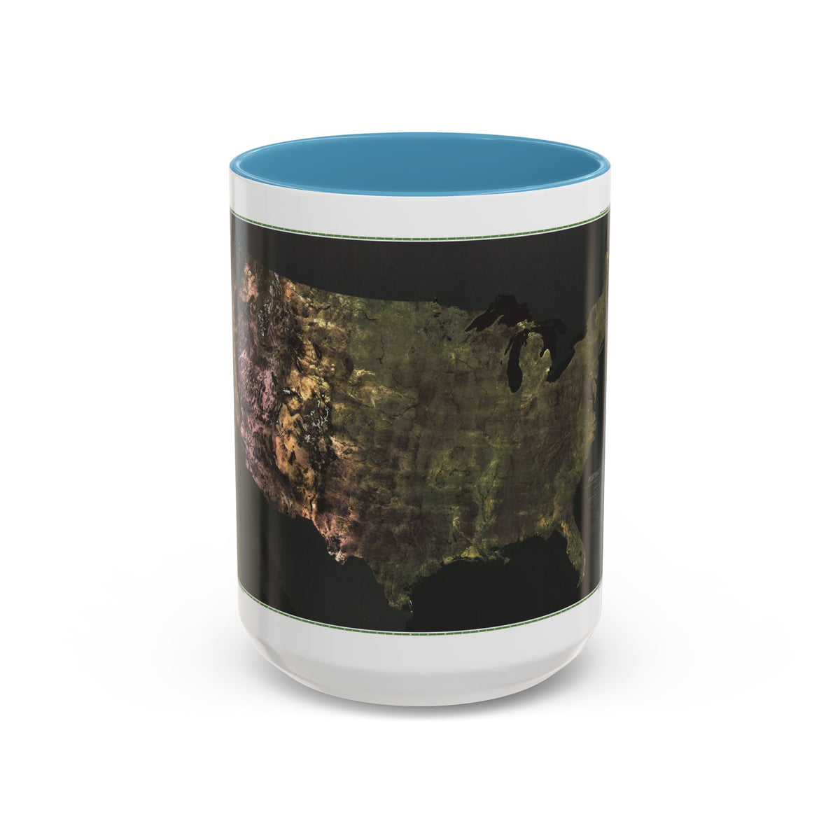 USA - Portrait U.S.A (1976) (Map) Accent Coffee Mug