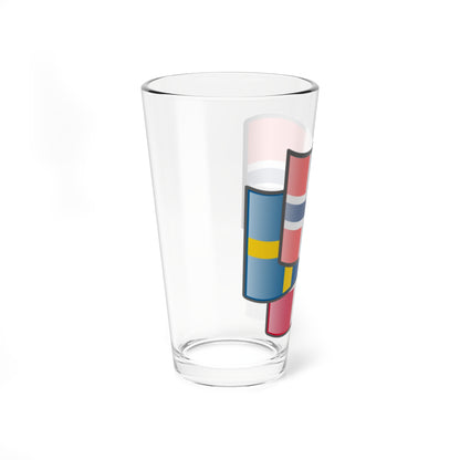 Scandinavia flags Norway (Sweden) Pint Glass 16oz