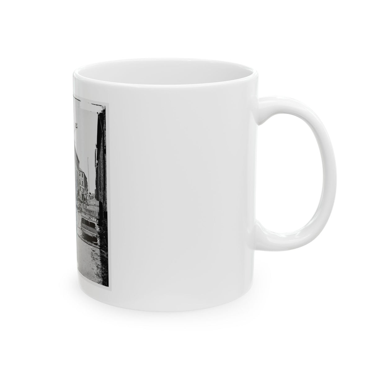Charleston, S.C. Archibald Mcleish's Vulcan Iron Works And Other Houses On Cumberland Street (U.S. Civil War) White Coffee Mug