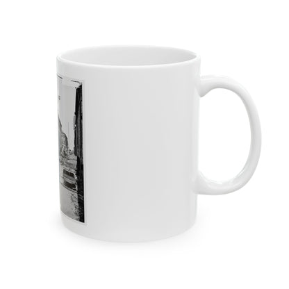 Charleston, S.C. Archibald Mcleish's Vulcan Iron Works And Other Houses On Cumberland Street (U.S. Civil War) White Coffee Mug