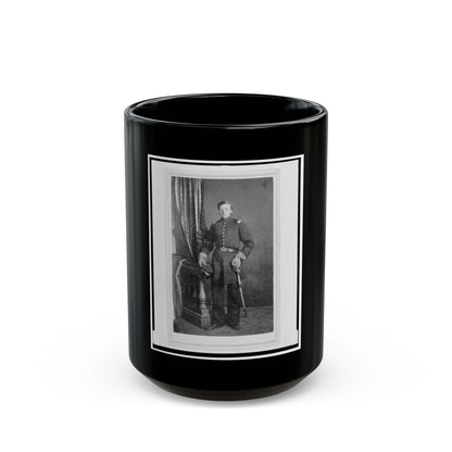 Captain Charles Nagel, Union Officer In The 32nd Indiana Regiment, Full-Length Portrait, Standing, Facing Front (U.S. Civil War) Black Coffee Mug