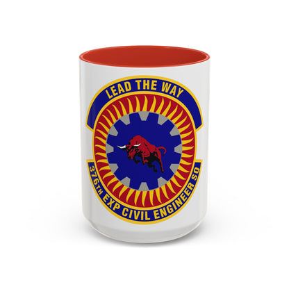 376th Expeditionary Civil Engineer Squadron (U.S. Air Force) Accent Coffee Mug