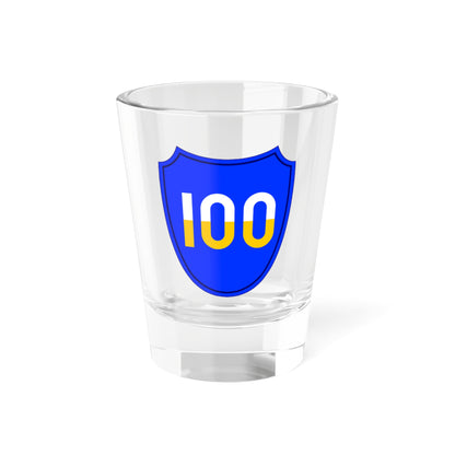 Verre à liqueur SSI (armée américaine) de la 100e division d'infanterie, 42,5 g