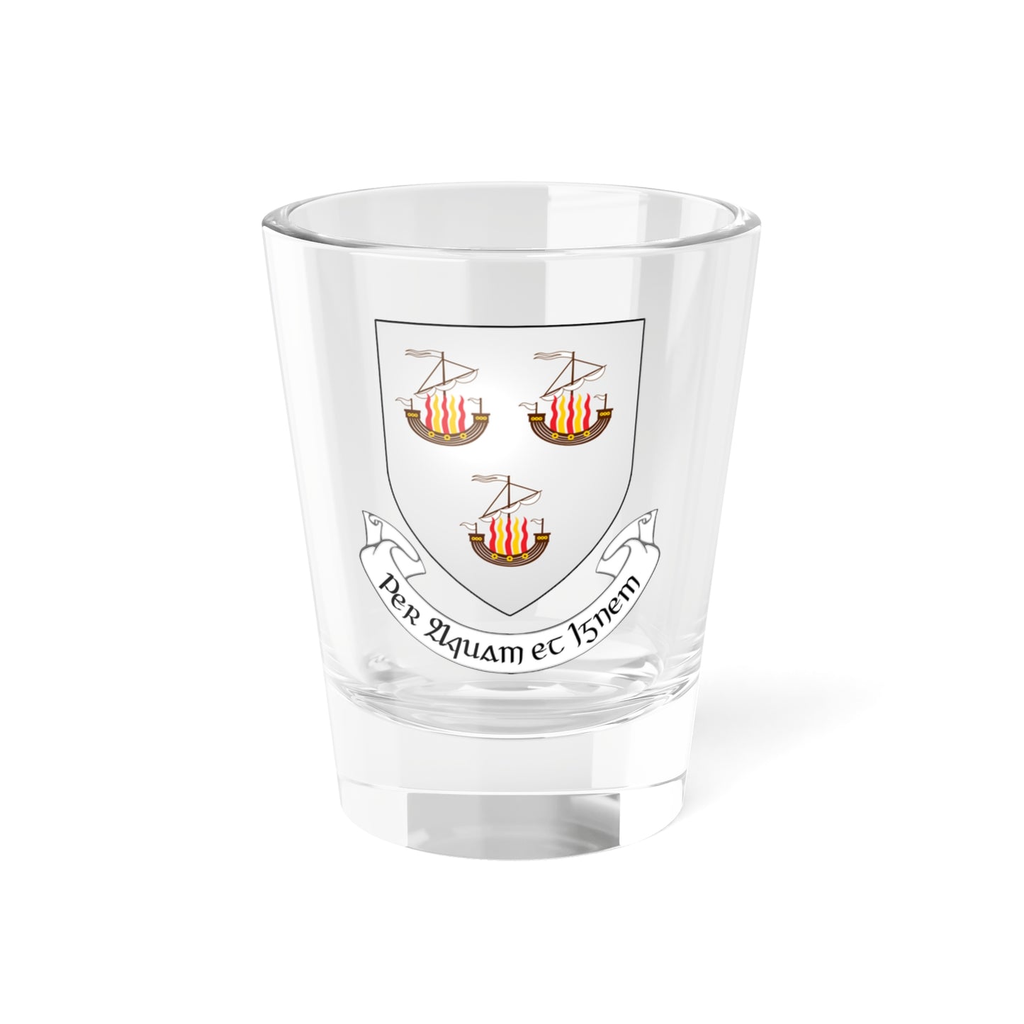 IRL COA Wexford Town 3D (Ireland) (Coat of Arms) Shot Glass 1.5oz
