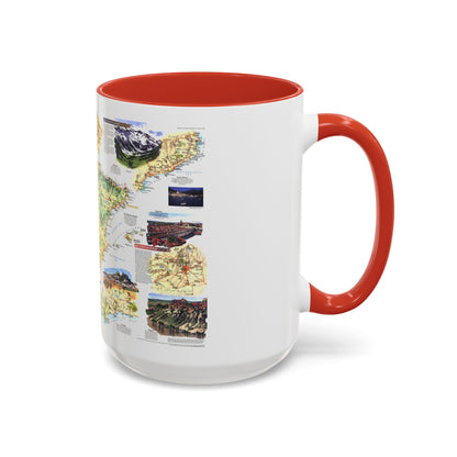 Spain and Portugal - A Traveller's Map (1998) (Map) Accent Coffee Mug