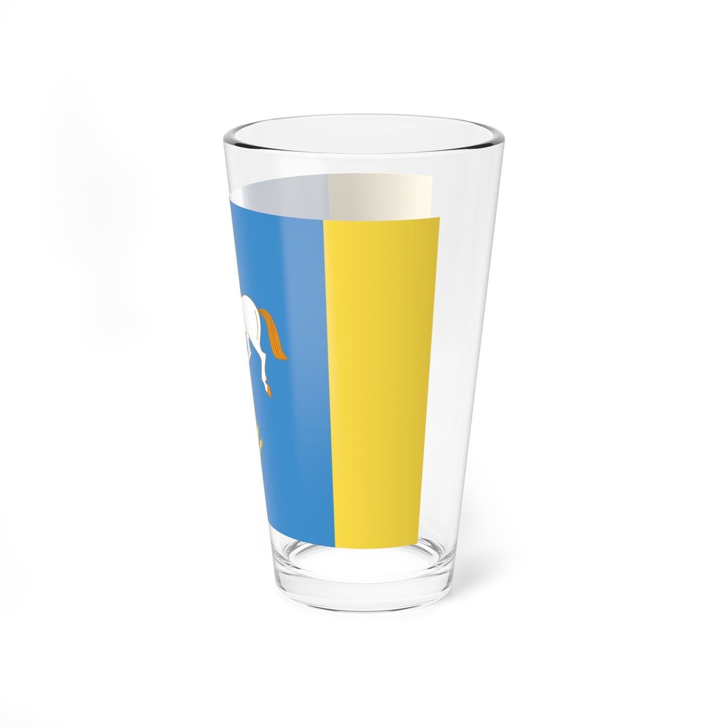 Flag of Ilishevsky rayon (Russia) Pint Glass 16oz