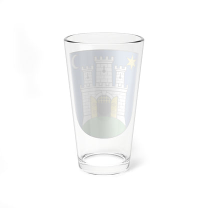 Coat of arms of Zagreb (Croatia) (Coat of Arms) Pint Glass 16oz