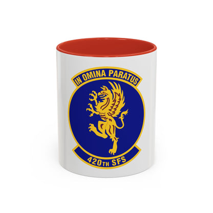 420th Security Forces Squadron (U.S. Air Force) Accent Coffee Mug