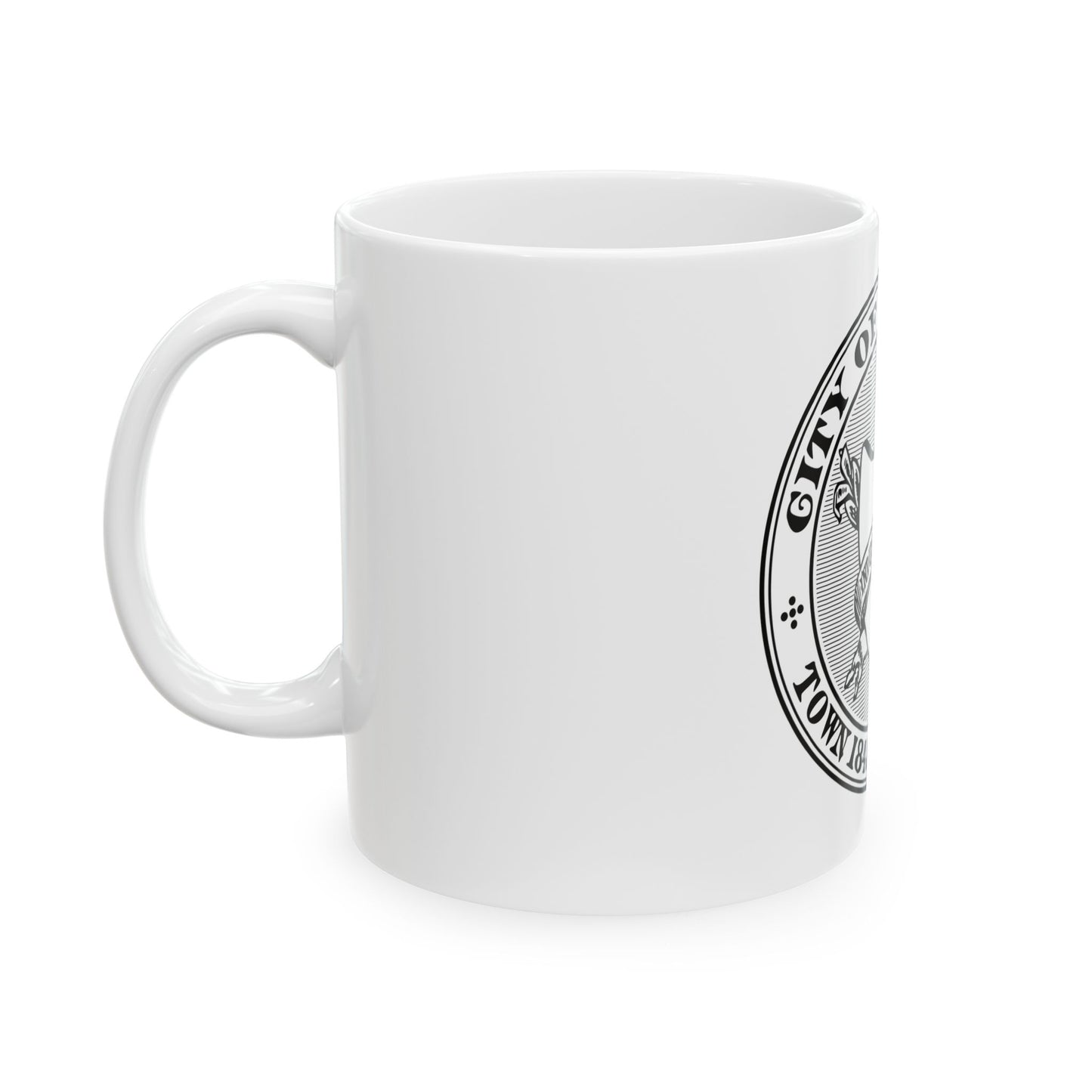 Seal of Chicopee Massachusetts - White Coffee Mug