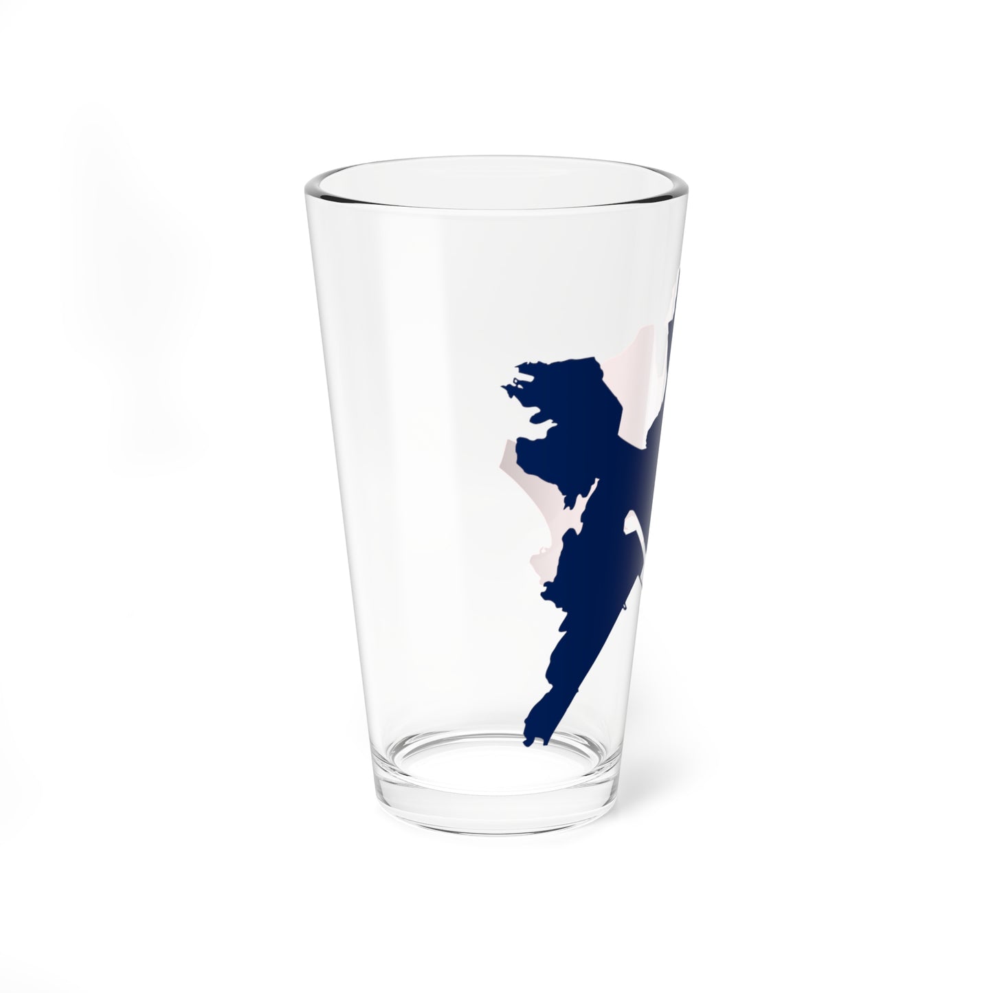 Flag map of Cagliari Casteddu (Italy) Pint Glass 16oz