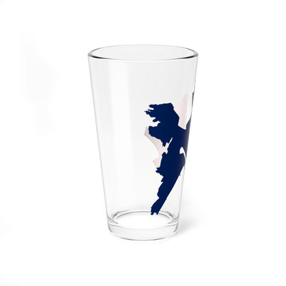Flag map of Cagliari Casteddu (Italy) Pint Glass 16oz