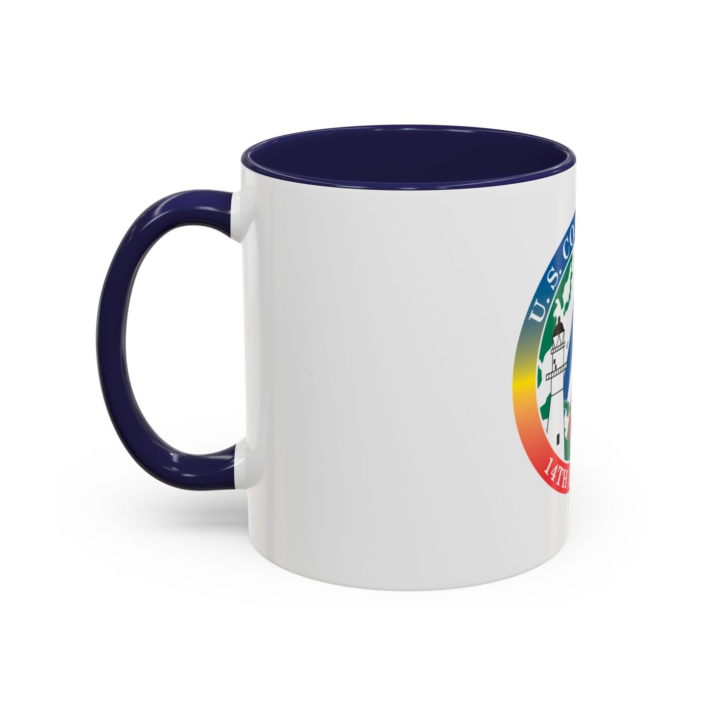 14th CG District (U.S. Coast Guard) Accent Coffee Mug