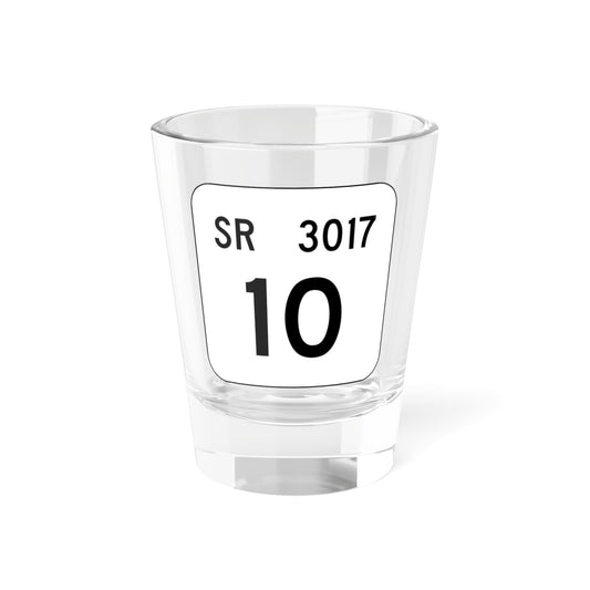PA QR 3017 (Pennsylvania) (Road Sign) Shot Glass 1.5oz