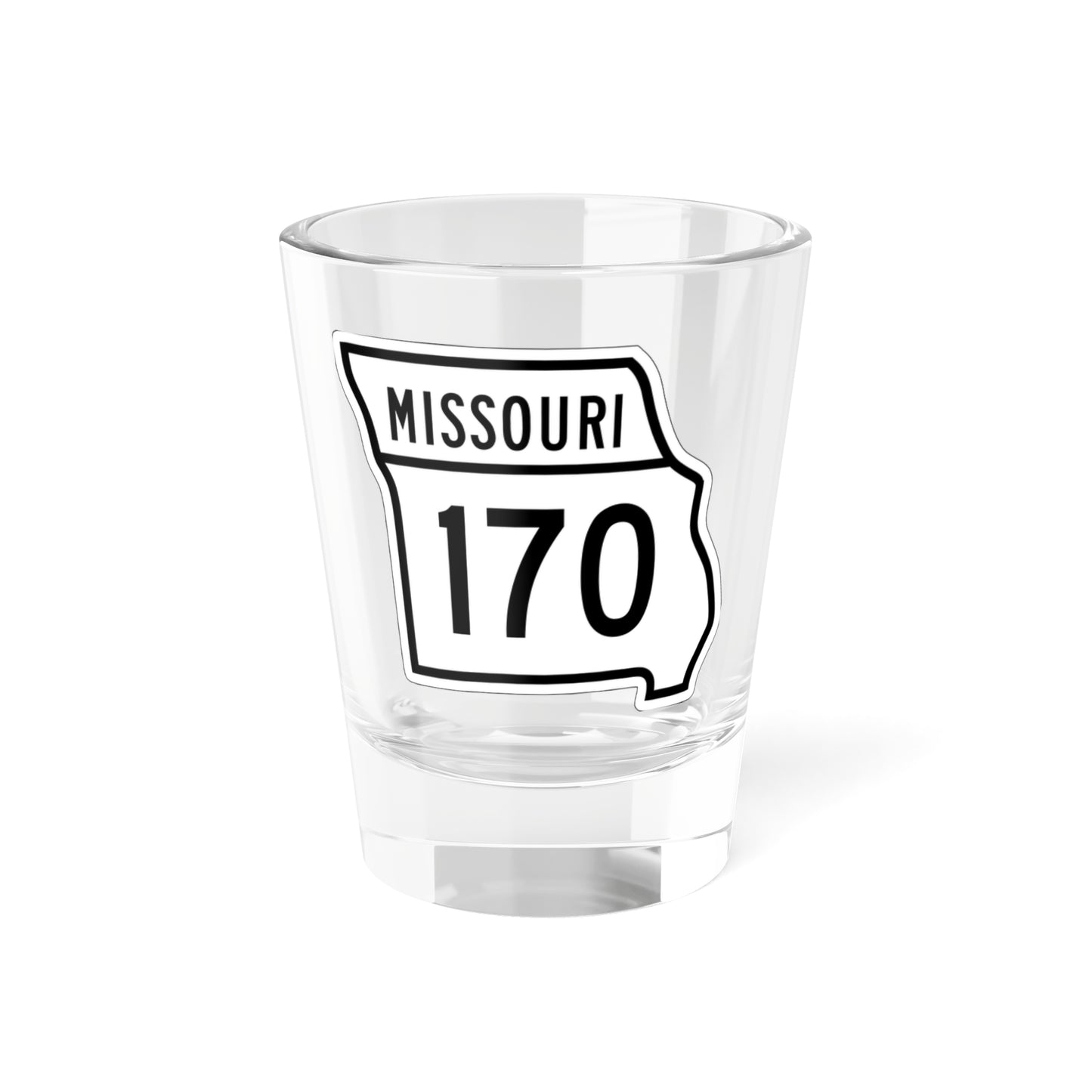 MO-170 1948 (Missouri) (Road Sign) Shot Glass 1.5oz