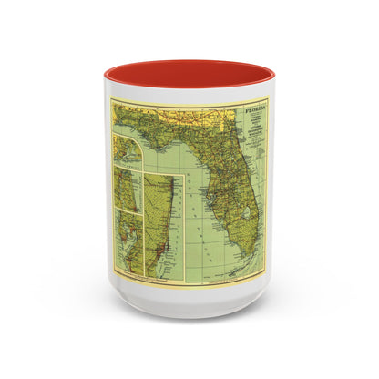 USA - Florida (1930) (Map) Accent Coffee Mug