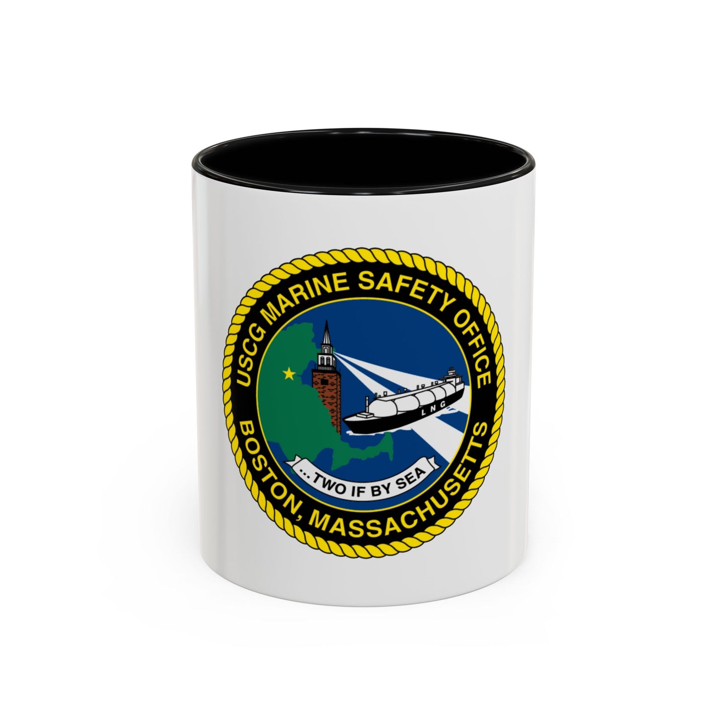 USCG MSO Boston Marine Safety Office (U.S. Coast Guard) Accent Coffee Mug
