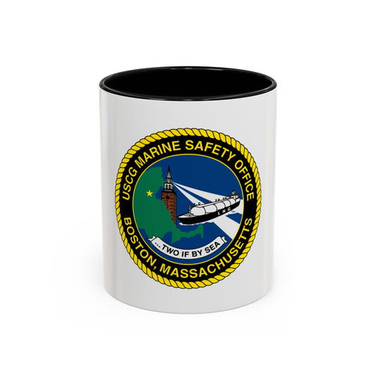 USCG MSO Boston Marine Safety Office (U.S. Coast Guard) Accent Coffee Mug