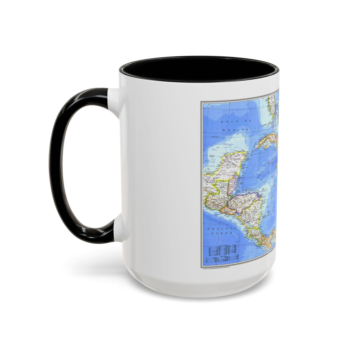 Central America & West Indies(1981) (Map) Accent Coffee Mug