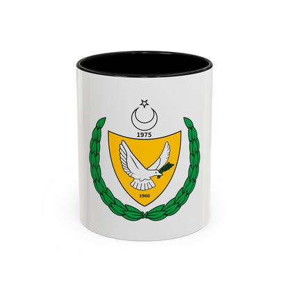Coat of arms of the Turkish Federated State of Cyprus - Accent Coffee Mug