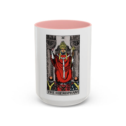 The Hierophant (Tarot Card) Accent Coffee Mug