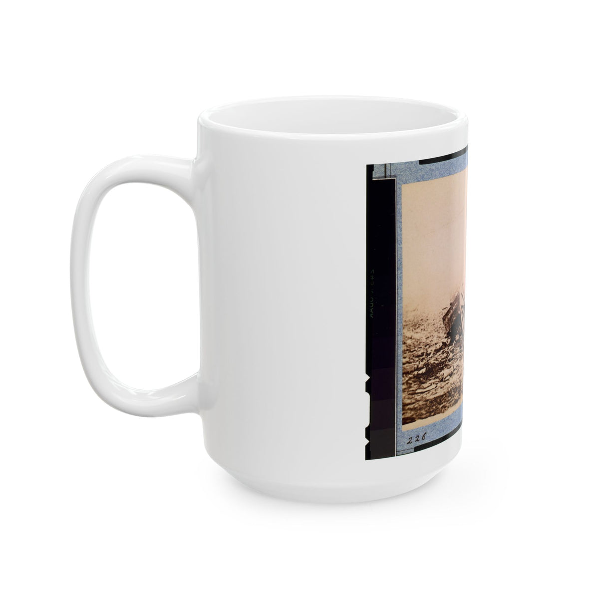 Dead Horse On Battlefield, Gettysburg, Pennsylvania (U.S. Civil War) White Coffee Mug
