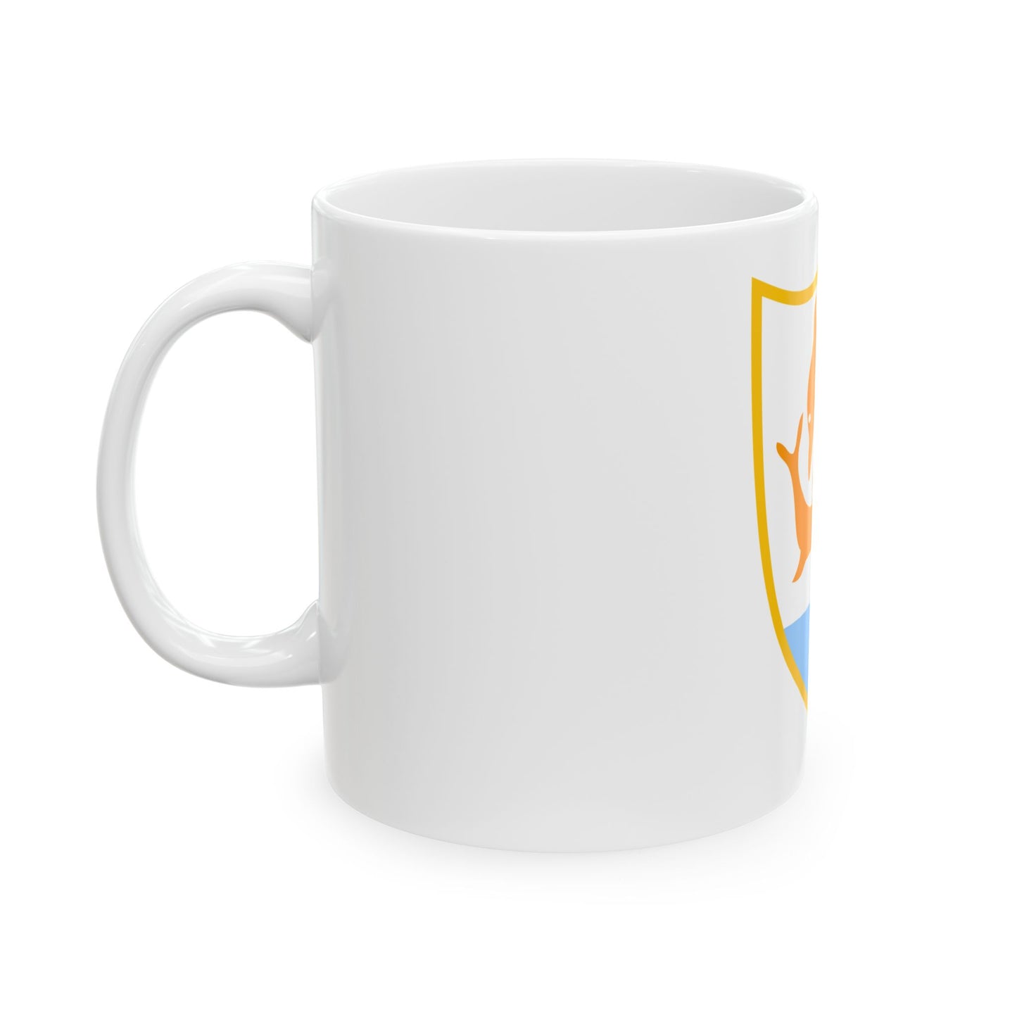 Coat of arms of Anguilla - White Coffee Mug
