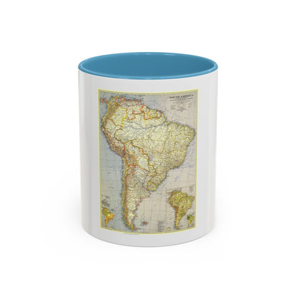 South America (1937) (Map) Accent Coffee Mug