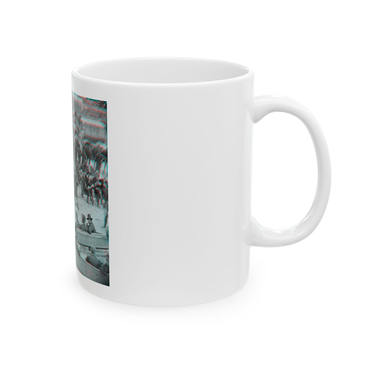 Massaponax Church, Va.  Council Of War   Gen. Ulysses S. Grant Examining Map Held By Gen. George G. Meade During The Civil War (U.S. Civil War) White Coffee Mug