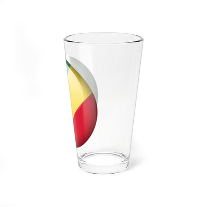 Flag orb Republic of the Congo (Congo) Pint Glass 16oz