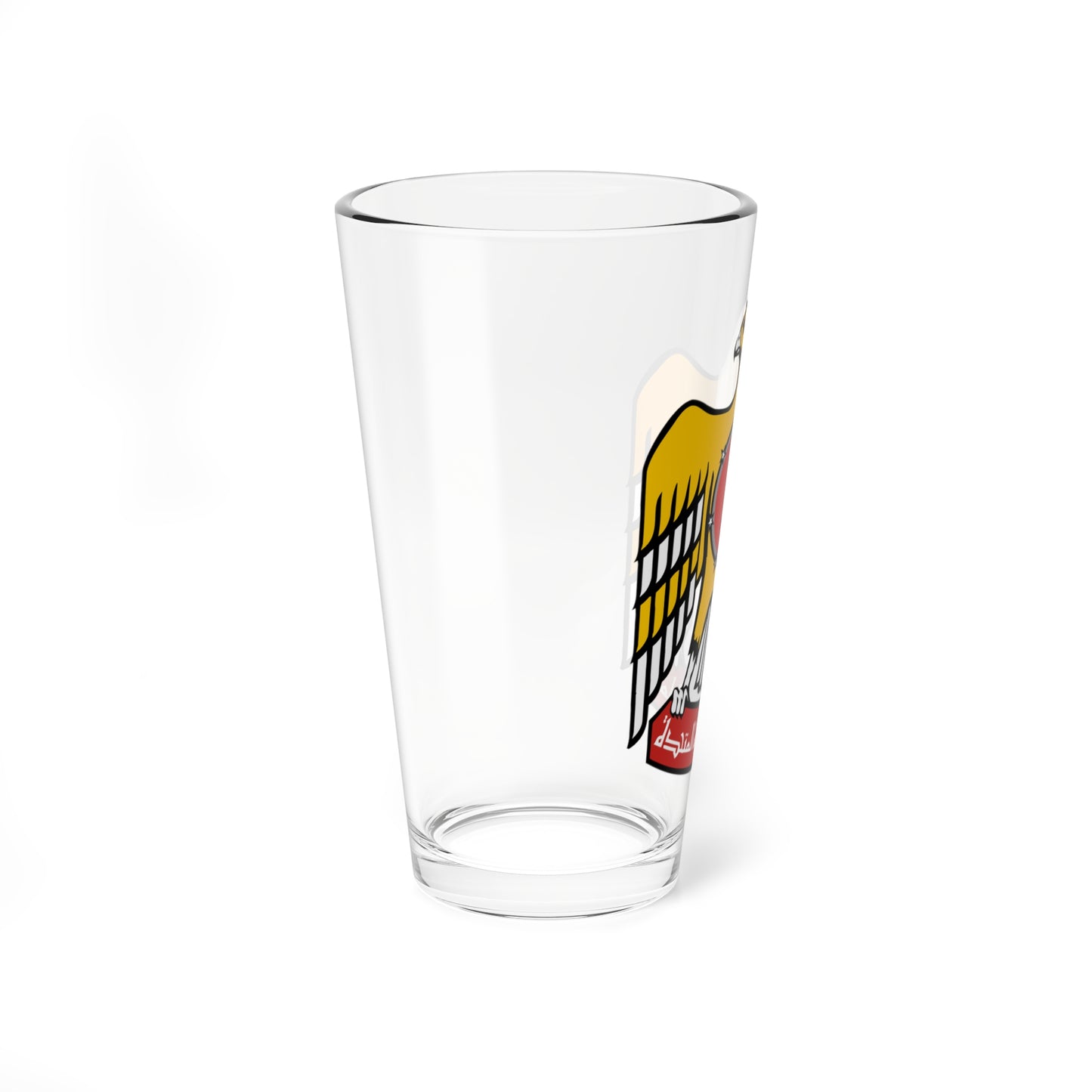 Emblem of the United Arab Emirates variant 3 (United Arab Emirates) (Coat of Arms) Pint Glass 16oz