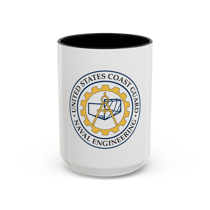 USCG Naval Engineering (U.S. Coast Guard) Accent Coffee Mug