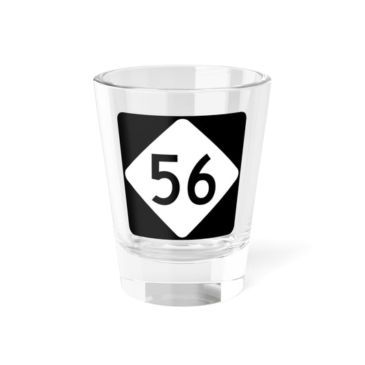 NC 56 (North Carolina) (Road Sign) Shot Glass 1.5oz