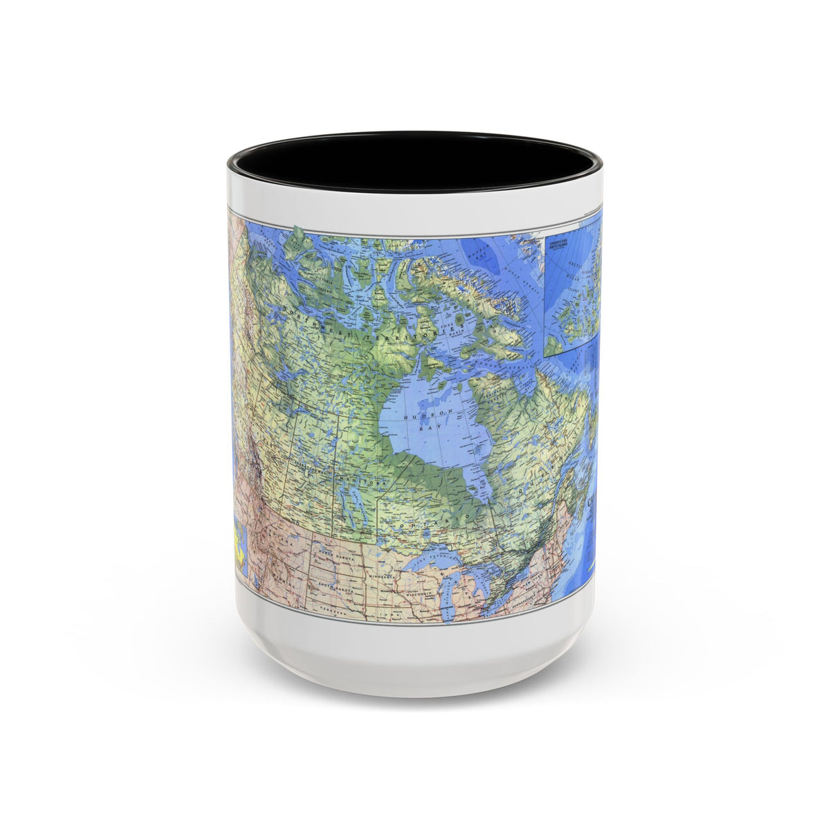 Canada (1985) (Map) Accent Coffee Mug