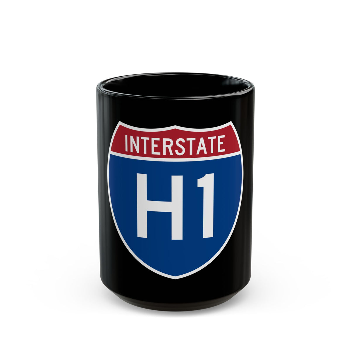 Interstate H1 (U.S. Highways) Black Coffee Mug