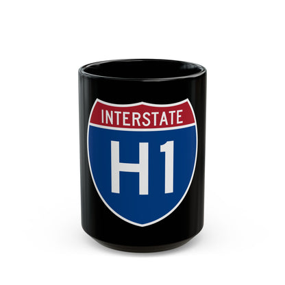 Interstate H1 (U.S. Highways) Black Coffee Mug