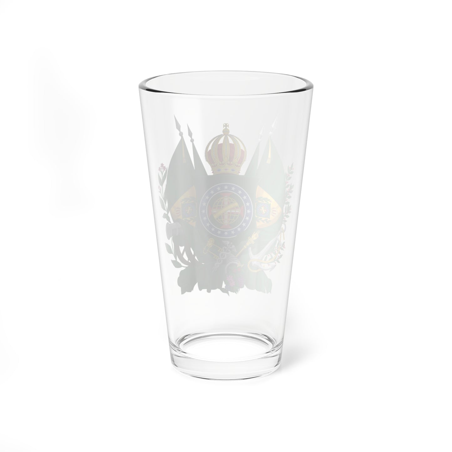 Emblema do jornal brasileiro Correio Official 1830s (Brazil) (Coat of Arms) Pint Glass 16oz