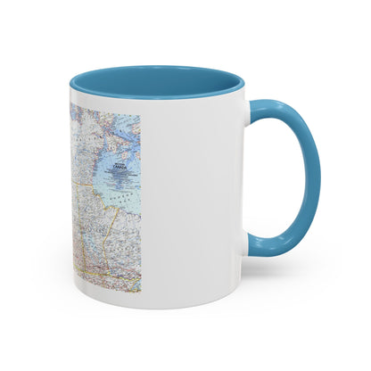 Canada - Western (1966) (Map) Accent Coffee Mug
