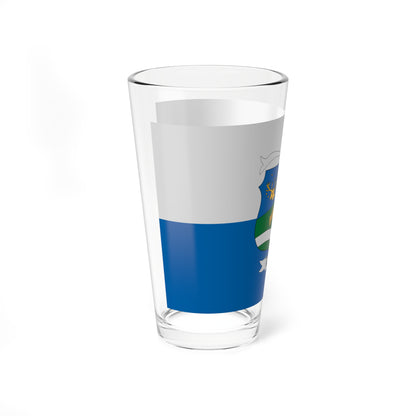 Flag of Szakaly (Hungary) Pint Glass 16oz