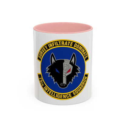 75 Intelligence Squadron ACC (U.S. Air Force) Accent Coffee Mug